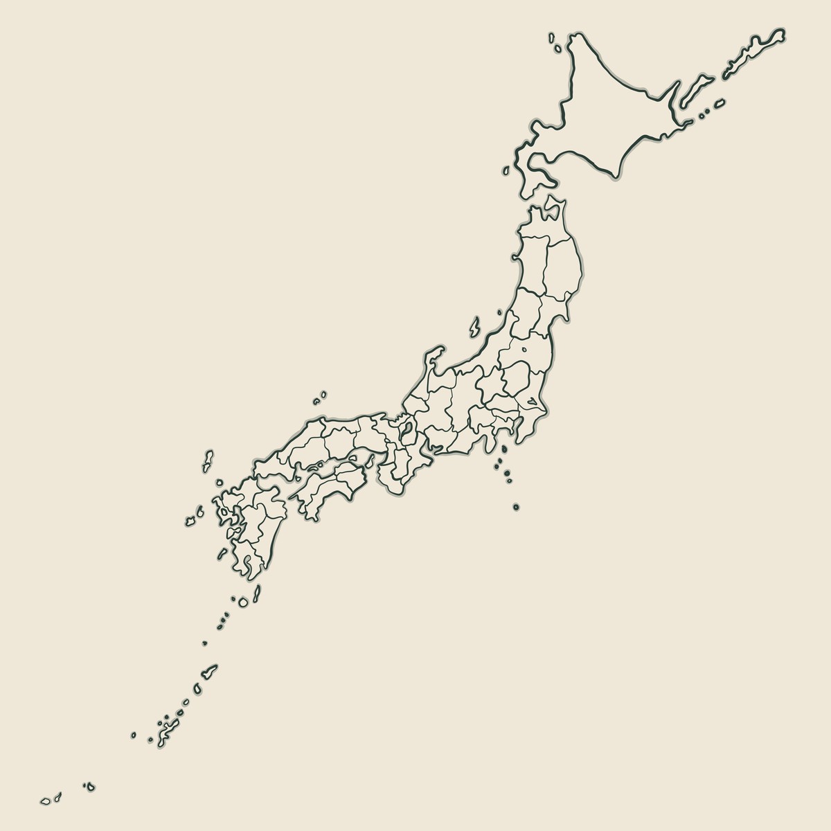 Carte illustrée du Japon
