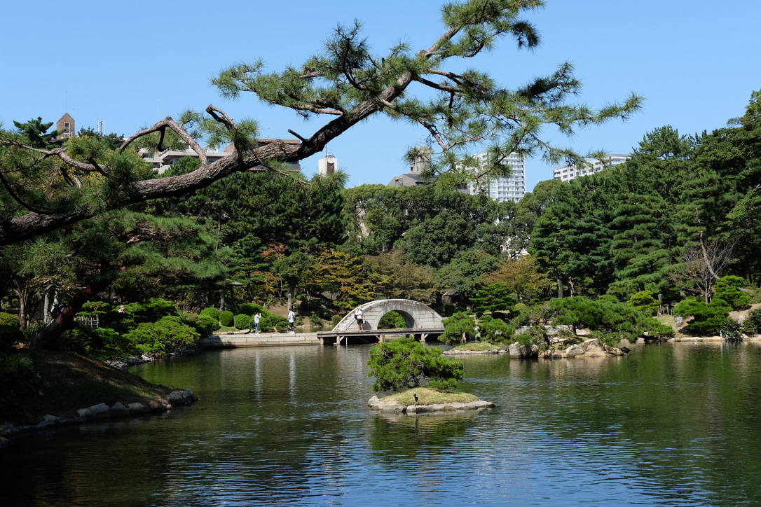 L'étang du jardin Shukkei-en, Hiroshima